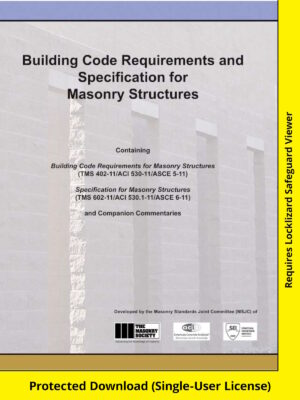 TMS 402/602-11 Building Code Requirements and Specification for Masonry Structures, 2011 (MSJC 2011) - Download Version