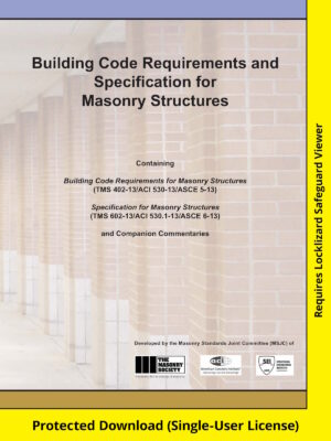 TMS 402/602-13 Building Code Requirements and Specification for Masonry Structures (MSJC 2013) - Download Version