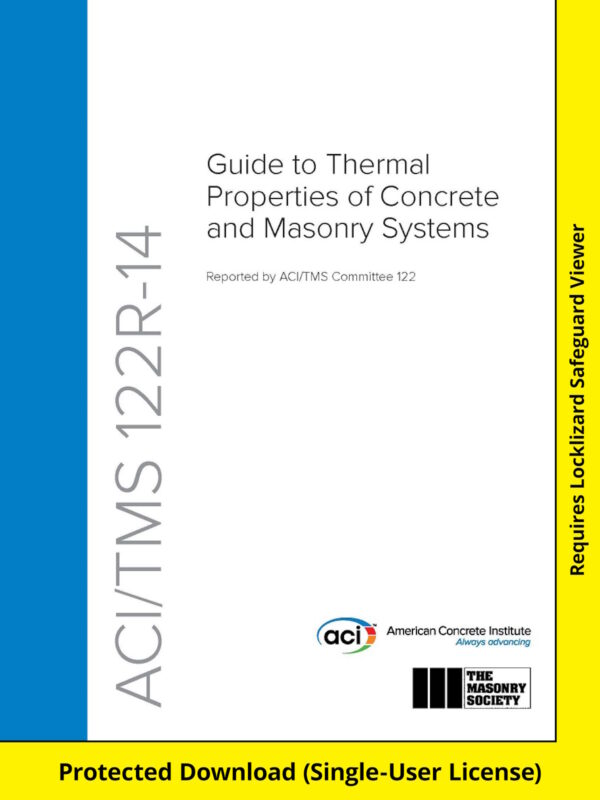 ACI-TMS CODE 122R-14 Guide to Thermal Properties of Concrete Masonry Systems — Download Version